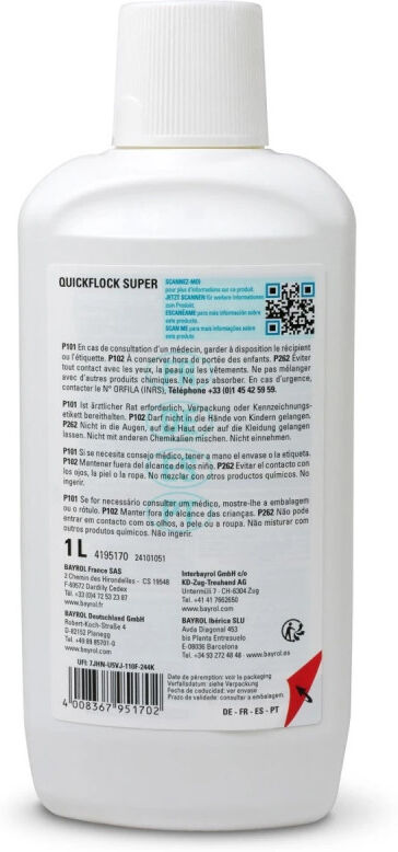 Floculant liquide effet clarifiant Bayrol Quickflock Super - 1 litre