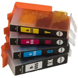 MultiPack HP 655 (CZ109AE, CZ110AE, CZ111AE, CZ112AE) - Tintenpatrone TonerPartner, black + color (schwarz + farbe)