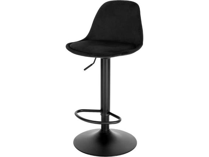 EUGAD Tabouret Bar Chaise Pivotante Tabouret de Bistrot Hauteur Réglable Tabouret de Comptoir Noir E0AG0040-1