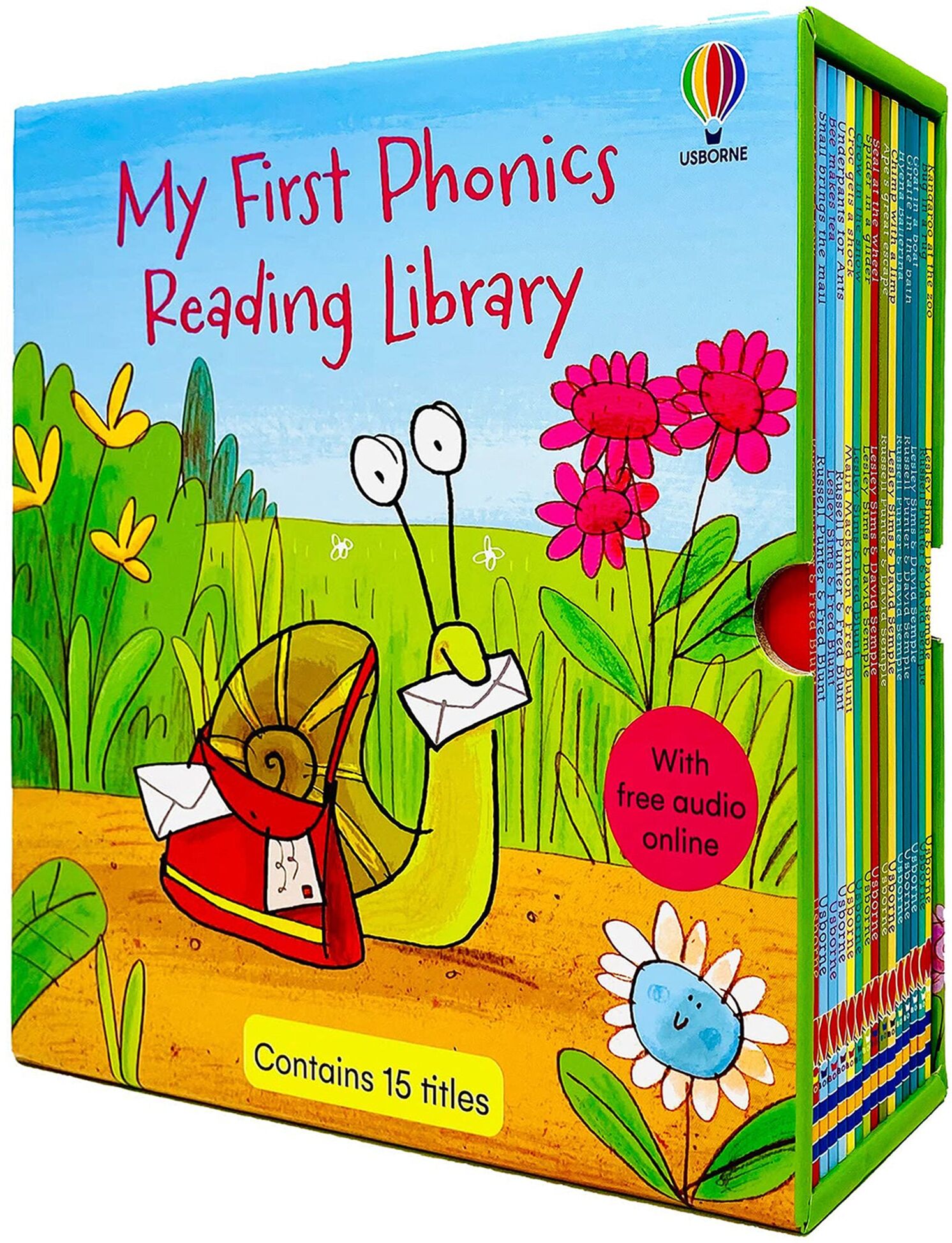 Usborne My First Phonics Reading Library 15 Books Collection Box Set (Phonics Readers) (WITH FREE AUDIO ONLINE)