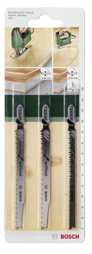 Bosch Accessories 2609256A13 3tlg. Stichsägeblatt-Set Einnockenschaft T 308 BF (2x) T 308 BOF 3St.