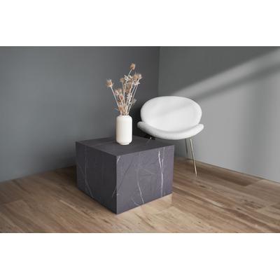 Beistelltisch KAYOOM "Cuboid 125, modernes Design, robuste Konstruktion", grau, B:55cm H:40cm T:55cm, MDF mit lackfreiem 3D-Papier, Tische, Beistelltisch, vielseitig einsetzbar, edle Oberfläche, robuste Konstruktion