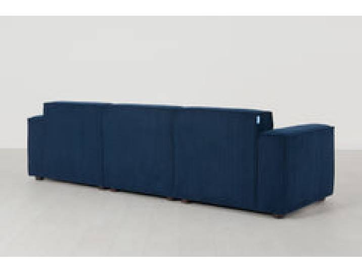 Dreisitzer-Sofa Model 03, Atlantikblau
