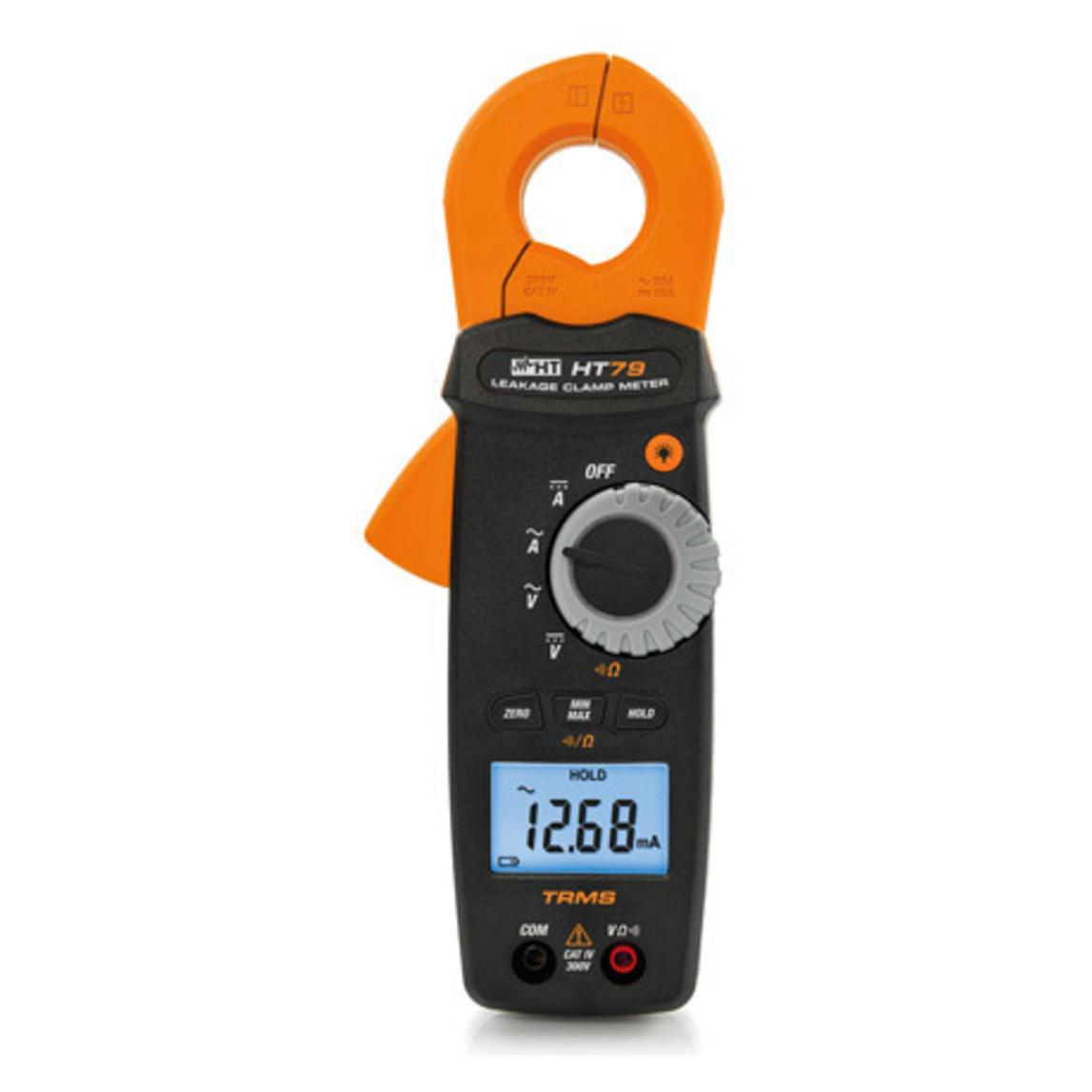 HT Instruments Stromzange Fehlerstromzange ab 0,1 mA AC/DC (CAT IV 300V, Zangenstrommesser) (1010540)