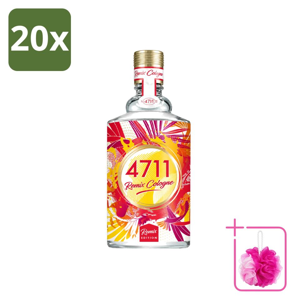 20 x 4711 Remix Cologne Eau de Cologne Spray - Grapefruit - 100 ml - Sparpackung - 20 Stücke