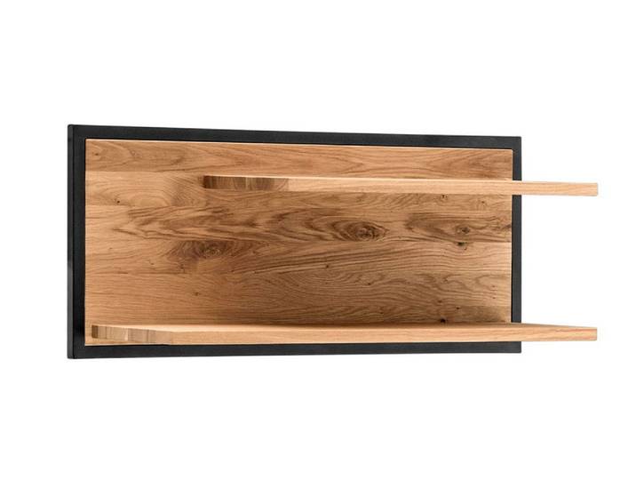 Wandboard 80x35cm 'Dublin' Wildeiche & Eisen schwarz