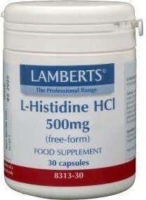 Lamberts L-Histidina HCI 500 mg 30 caps