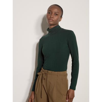 Langarmshirt APRICOT "Superweiches Jersey-Oberteil", Damen, Gr. 10, grün, gewebt, , Modisch, figurbetont Normale Länge, gerader Abschluss, Shirts Langarmshirt