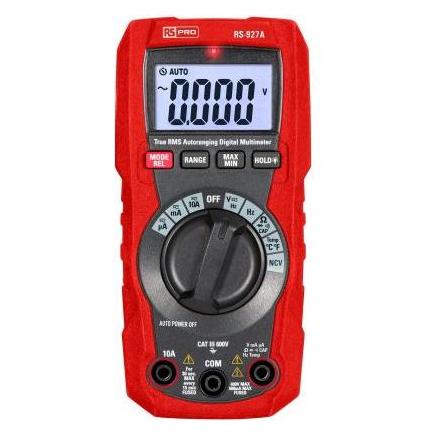RS PRO RS-927A Hand Digital-Multimeter 600V ac / 1 (CAT III 600V, Hand-Multimeter) (2647228)