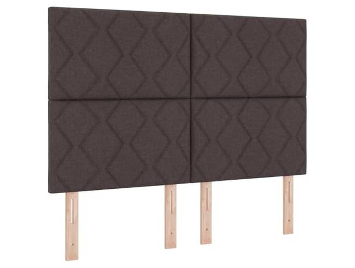 Makastle Kopfteil Dunkelbraun Stoff 160 x 128 cm Höhenverstellbar 118/128 cm