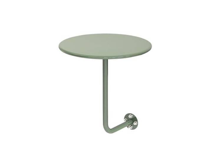 ZHANGJF An der Wand montierter runder Bartisch, platzsparender Beistelltisch aus Metall. Leichtes, Robustes Metall, pflegeleicht, moderner Stil(Light Green)