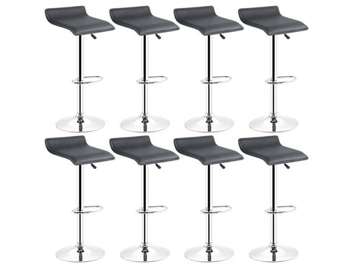 LOT DE 8 TABOURET DE BAR CHAISE DE BAR - NOIR- 55-85CM