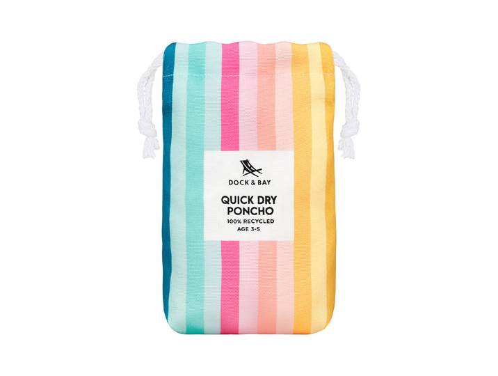 Dock&Bay Kinder-Poncho 3-5 Coastal Candy