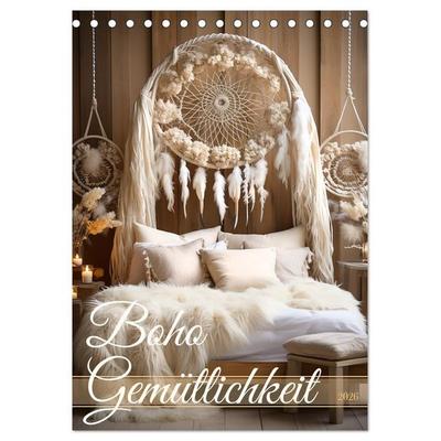 Boho Gemütlichkeit (Tischkalender 2026 DIN A5 hoch), CALVENDO Monatskalender