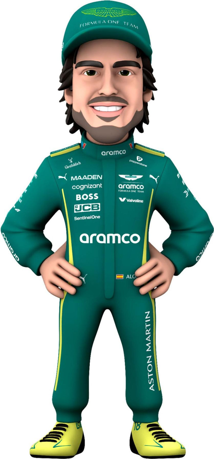 MINIX Formule 1 Minix figuur Fernando Alonso Aston Martin, 12 cm