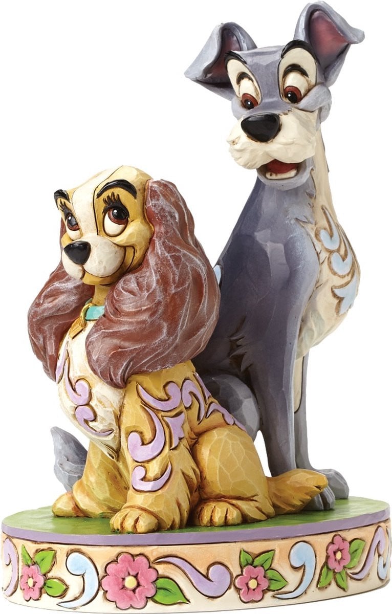 Disney Traditions Lady and the Tramp Opposites Attract beeldje
