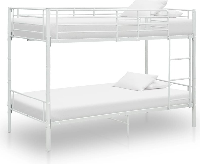 Etagenbett Weiß Metall 90×200 cm