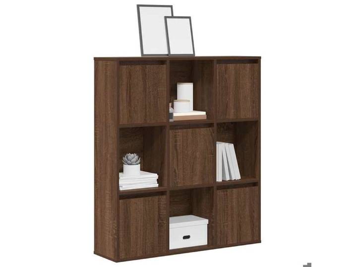 UU NEW*Étagère bibliothèque Contemporaine - chêne marron - 89x24x101 5 cm - bois d'ingénierie CHY7573082