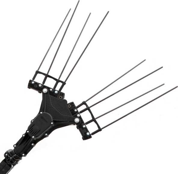Peigne vibreur électrique à batterie Zanon Karbonium EVO AL 300/K - 210/340 - Perche télescopique