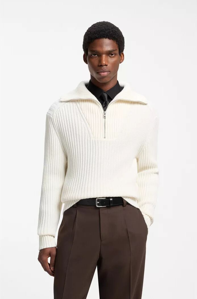 Hugo - Pullover, für Herren, Ecru, Größe L
