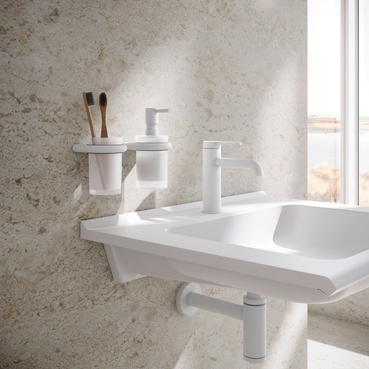 HEWI Serie 480 Glasbecher mit Halter
