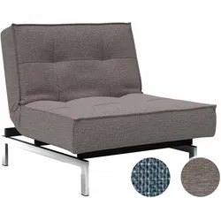 Innovation »Splitback« Stuhl Styletto Dunkles Holz/Schwarz / 521 Mixed Dance Grey