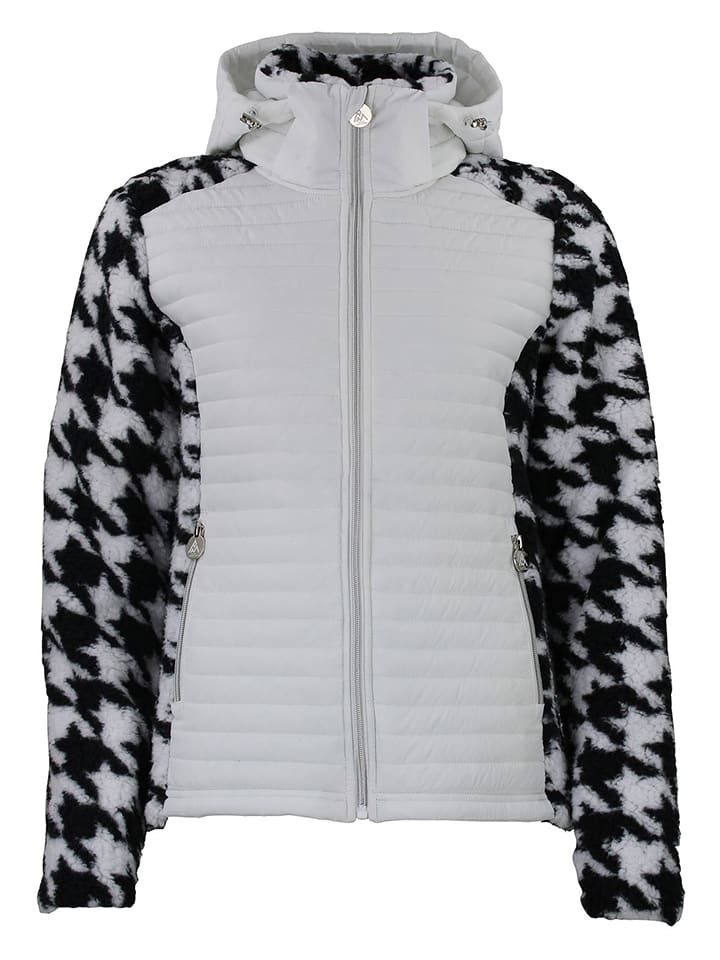 Peak Mountain Hybridjacke "Astro" in Weiß/ Schwarz - S