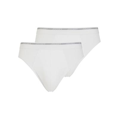 Slip JOCKEY "Modern Classic", Herren, Gr. XXL, Feinripp, weiß, Feinripp, Obermaterial: 100% Baumwolle, unifarben, körpernah, Unterhosen Slip, mittlere Bundhöhe, ohne Eingriff