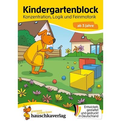 Kindergartenblock ab 3 Jahre – Konzentration, Logik, Feinmotorik, Taschenbuch von Ulrike Maier, Hauschka Verlag, 978-3-88100-607-1
