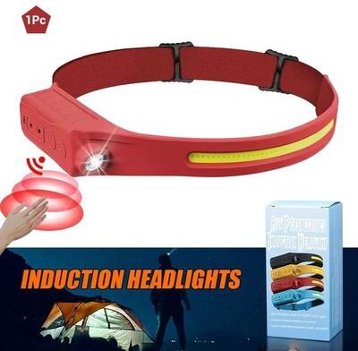 Uplifted Finds Motion Sensor LED Headlamp With Wide Beam Floodlight red