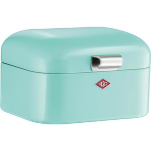 Wesco Brotkasten Mini Grandy, Stahlblech, Klappdeckel, 18 x 17 x 12cm, mint
