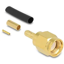 DELOCK RP-SMA Stecker zum Crimpen RG-174/RG-316 schrumpfsch
