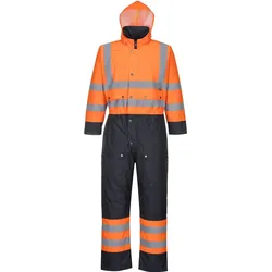 Warnschutz Winter Overall "S485" Kontrast - L - orange/marine