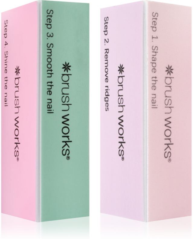 Brushworks Pastel Buffing Blocks bloc polissoir à quatre faces pour ongles