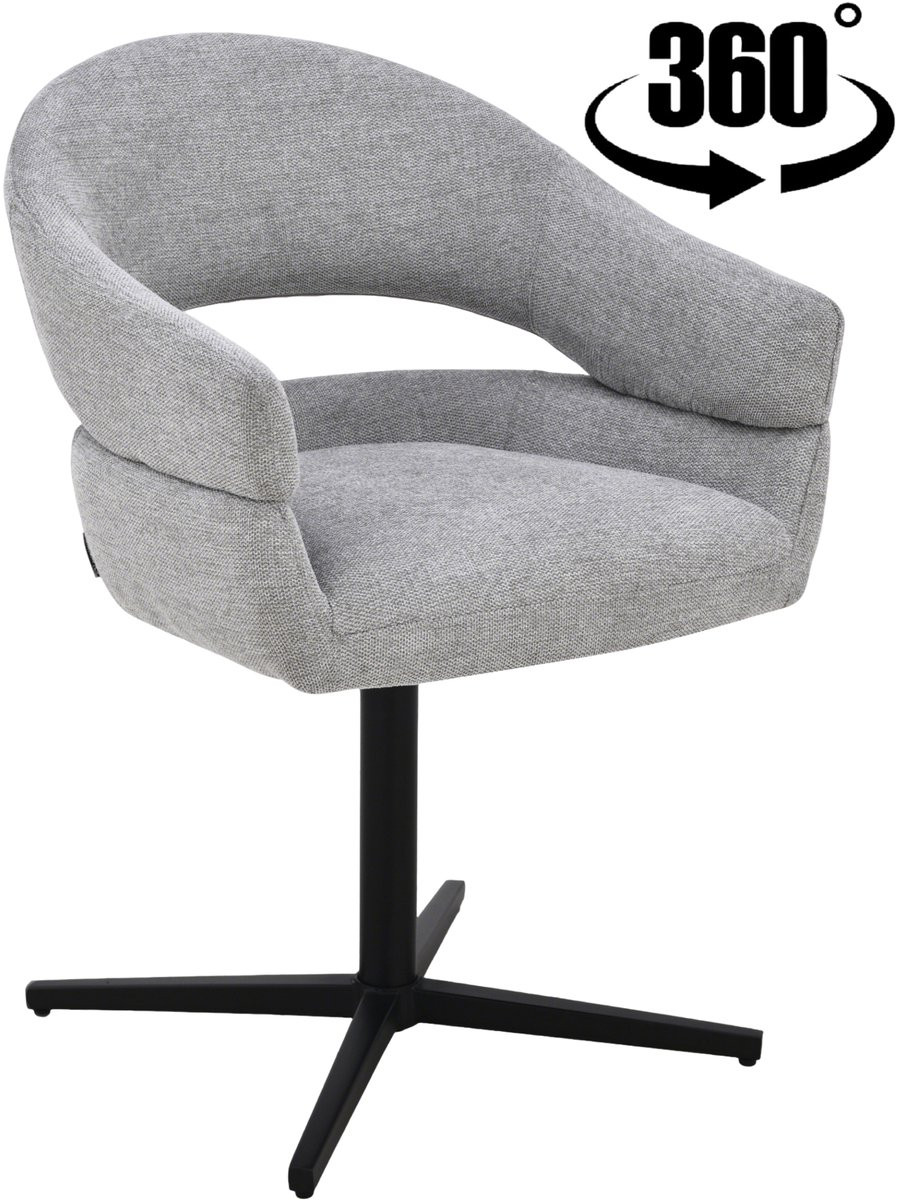 ExitoDesign OVIO-S Bureaustoel - Grijs - Stoffen Bekleding