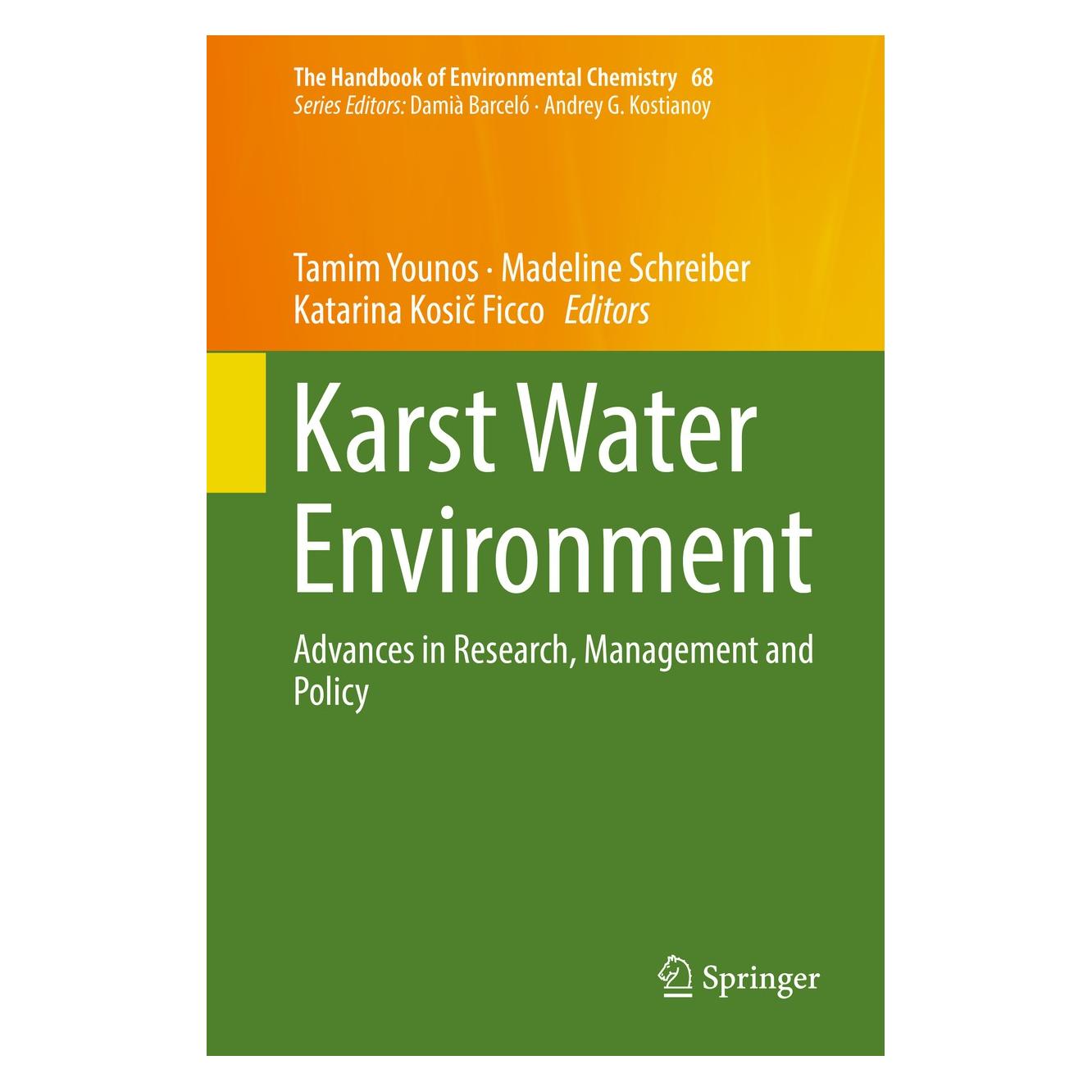 Springer Karst Water Environment (9783319773674)