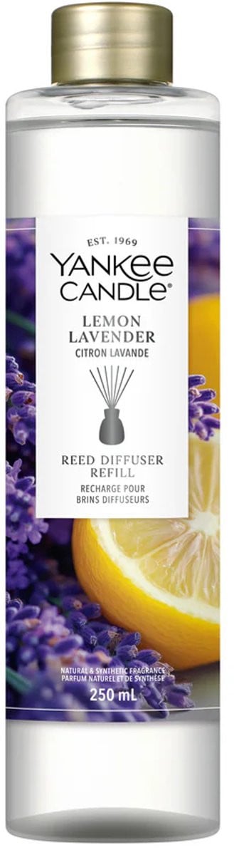 Yankee Candle Lemon Lavender navulset voor geurstokjes 250 ml