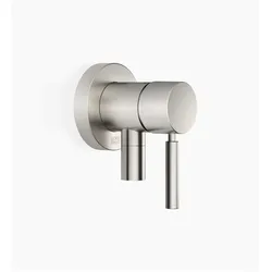 Dornbracht, Duscharmatur + Badewannenarmatur, mitigeur monocommandé encastré avec plaques de recouvrement D. 80mm, avec raccord de douche intégré