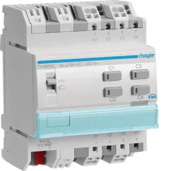 Hager TYA604C Schalt-/Jalousieaktor 4/2fach,16A, KNX