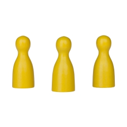 Halmakegel.com Halmakegel - Pöppel - Holz - gelb - 40 x 18 mm 241282