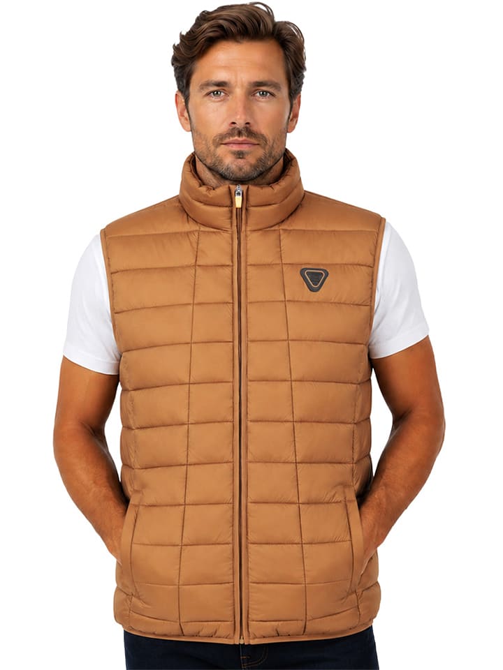 Geographical Norway Steppweste "Vaipter" in Camel - XXL