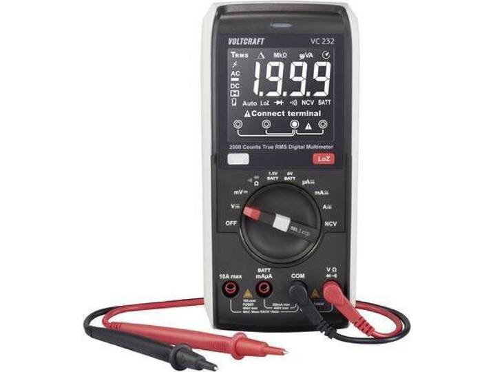 VC232 Hand-Multimeter digital CAT III 600 V Anzeige Counts 2000 (VC-12884300)