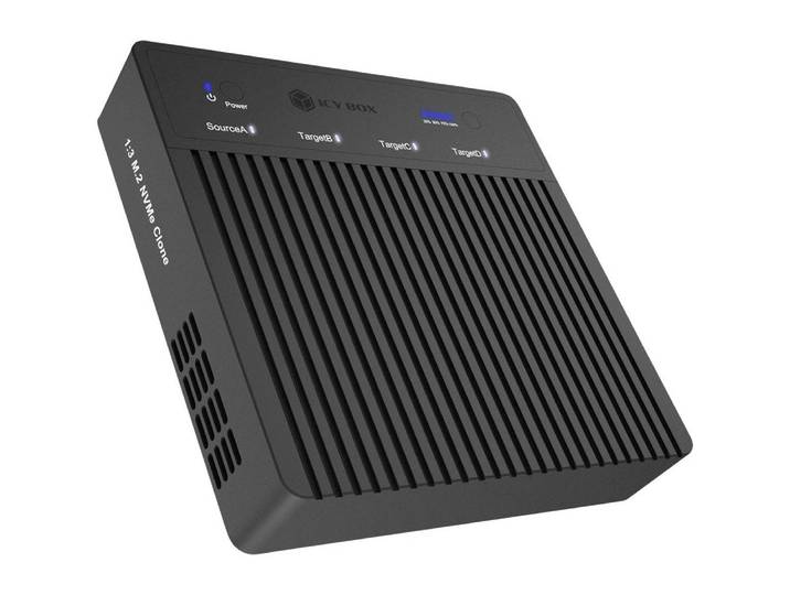 ICY BOX Festplatten-Dockingstation ICY BOX IB-4013MCL-C4 USB-C® (USB4) M.2 PCIe NVMe Klonstation mit C