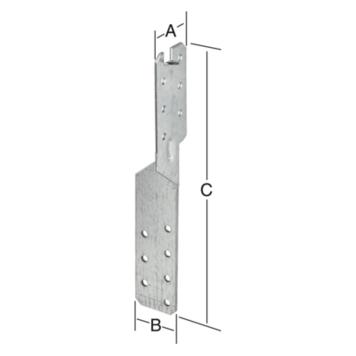 Vormann Sparrenpfettenanker Stahl sendzimirverzinkt links/rechts 170 x 2mm mit CE? Ja (Sparrenpfettenanker) (230405)