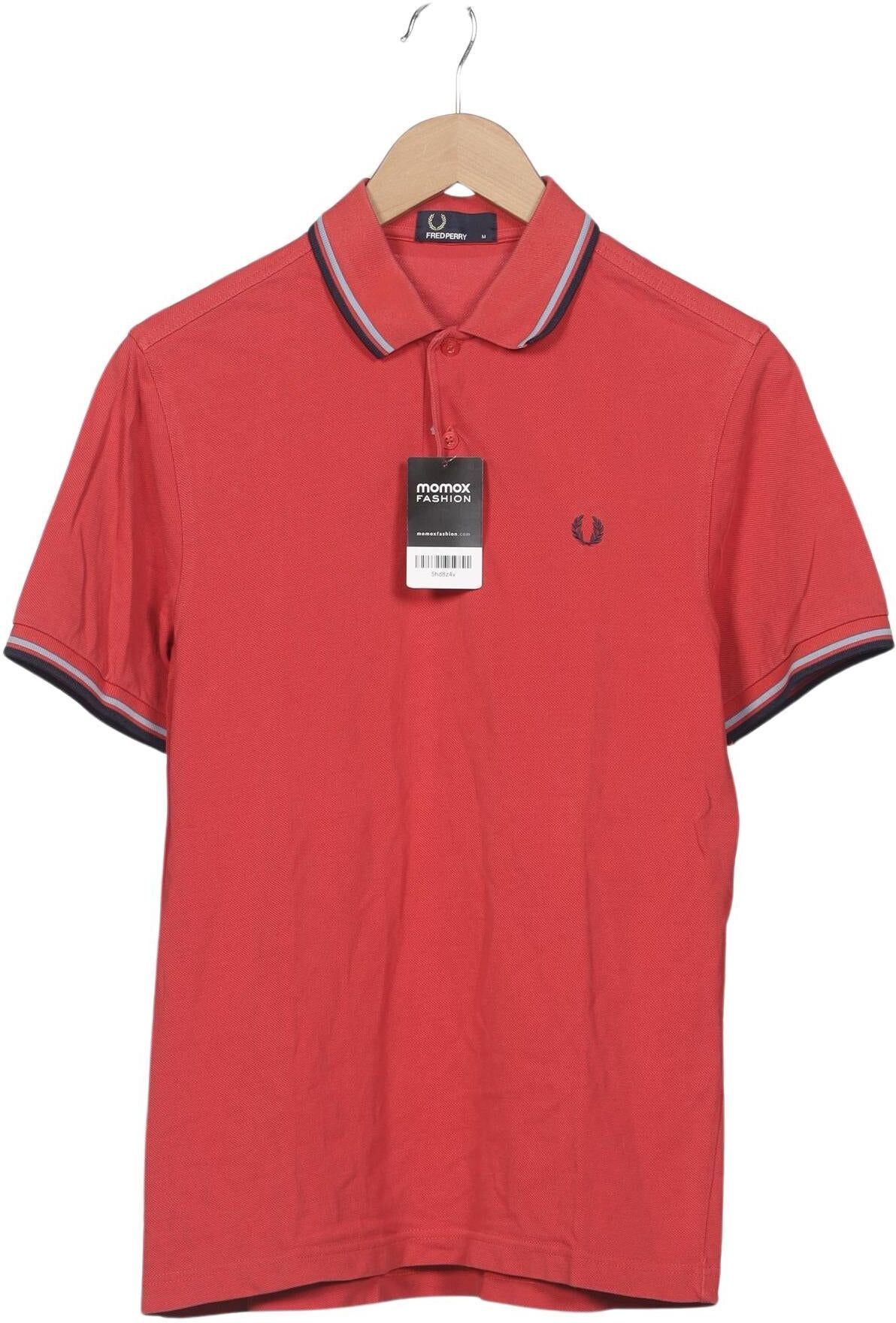 Fred Perry Herren Poloshirt, Rot, Gr. M, Baumwolle - Second Hand