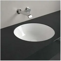 Villeroy und Boch Architectura Unterbauwaschbecken 5A754501 400 x 400 x 175 mm, Weiß Alpin, mit Überlauf, Außenseite nicht glasiert