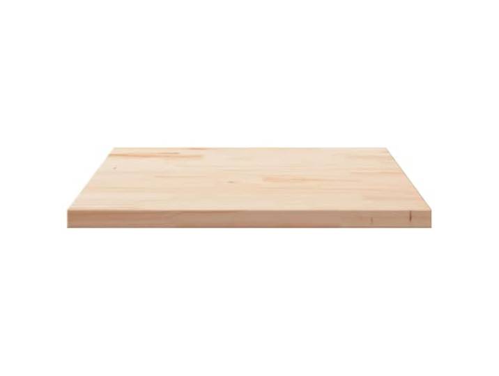 KTHLBRH Tischplatte 90 x 90 x 2,5 cm Massivholz Kiefer Abgerundete Ecken, unbehandelte Oberfläche, vielseitig einsetzbar für Tische und Möbel