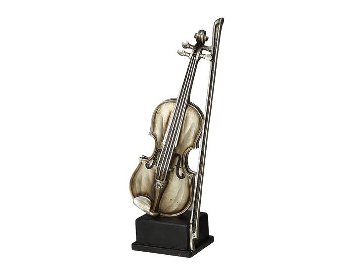 Figur Geige 12cm Silber
