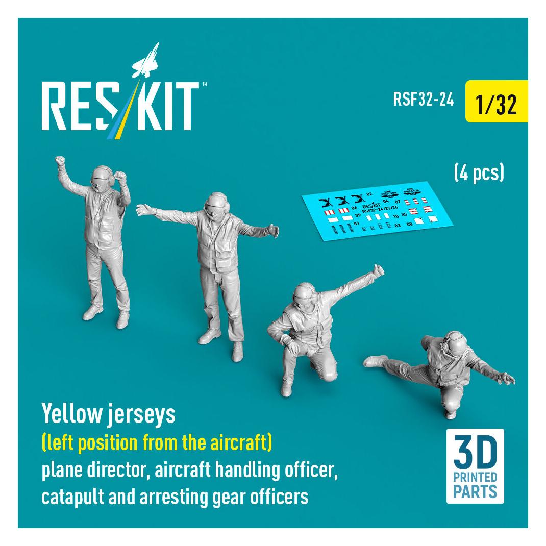 ResKit Yellow jerseys (Left position from the aircraft) plane director, aircraft handling officer, catapult (RSF32-0024)