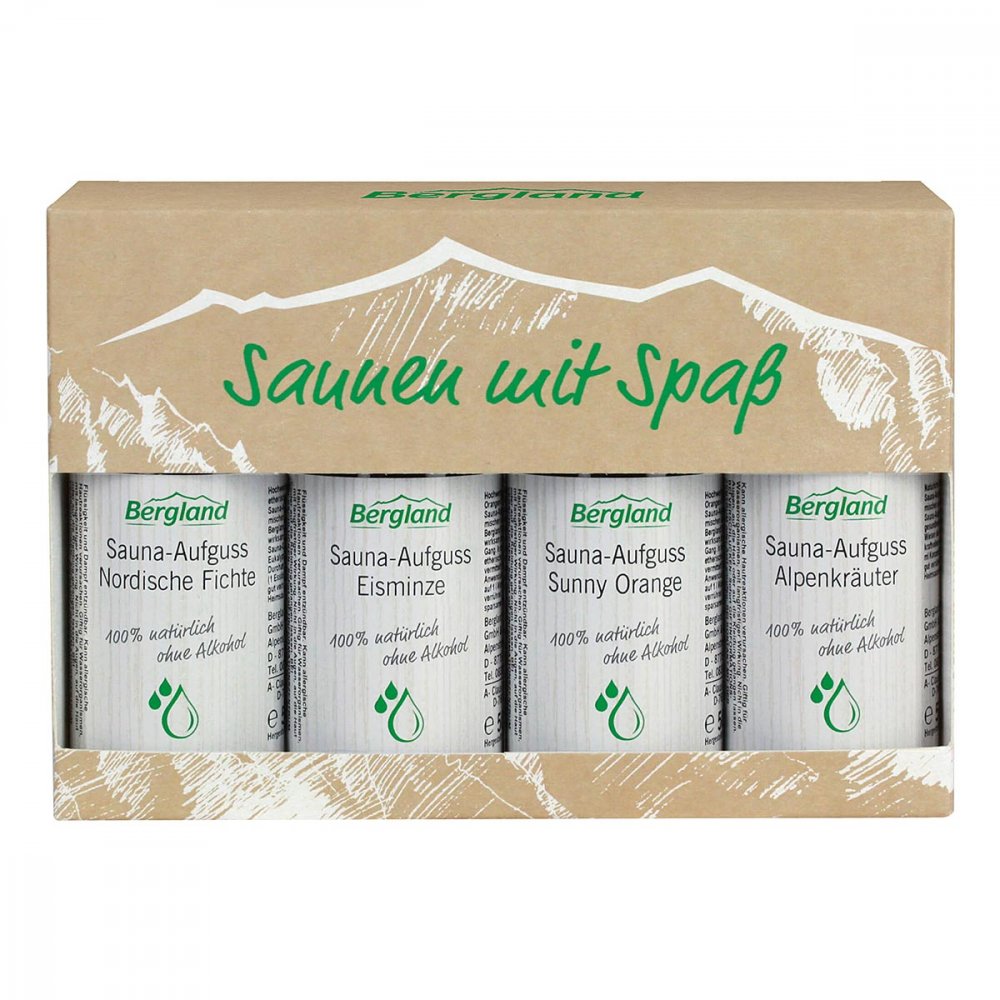Bergland GmbH Saunen mit Spass 4 versch. Sorten Konzentrat 04655330